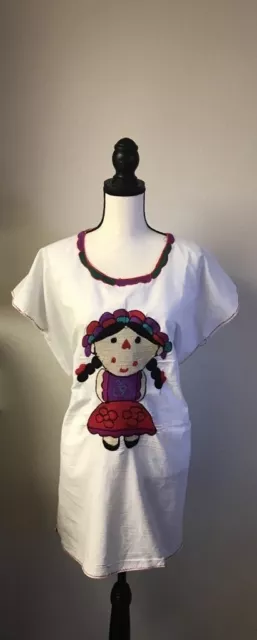Mexican blouse for women Embroidered size XL
