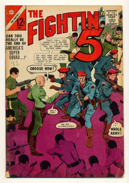 Charlton Comics The Fightin' 5 Issue #32 Image of Glory 4.5 VG+ 1965