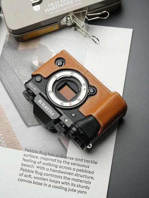 Genuine Leather Camera Half Case For Fujifilm XT5 Fuji X-T5 Cover Bag Protecter