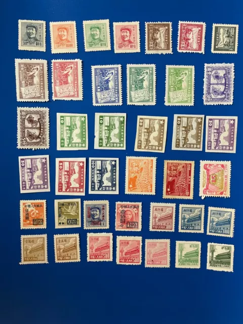CH659: China Liberation and PRC regular, SC mint stamps,  mixed conditions.
