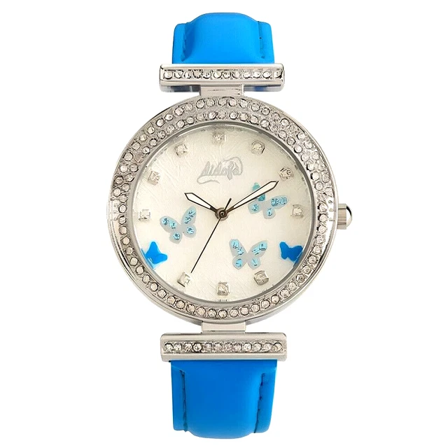 Orologio Didofa Papillon da Donna Vintage Analogico Blu Classico Elegante Quarzo