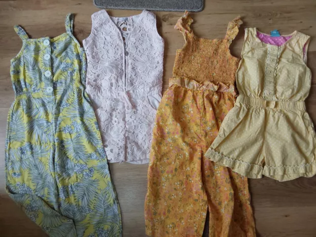 Girls Age 7-8 Years Pretty Summer Jumpsuit And Playsuit Bundle