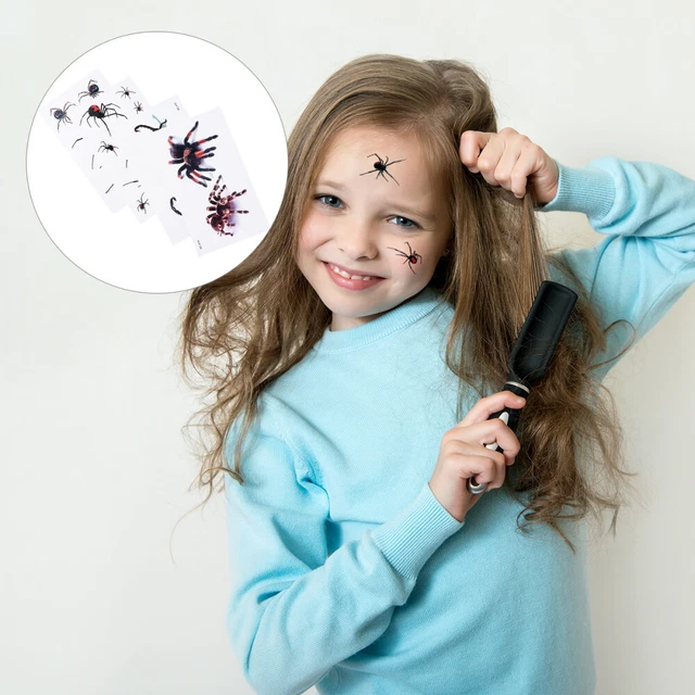 18 Stück Spinnen Tattoos Halloween - Temporäre Tattoos Wasserfest