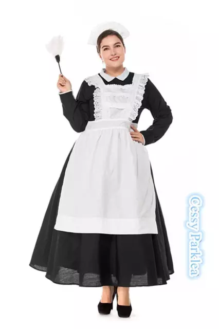 Z-I1-3 LADIES VICTORIAN Maid Costume Old Time Fancy Dress £34.03