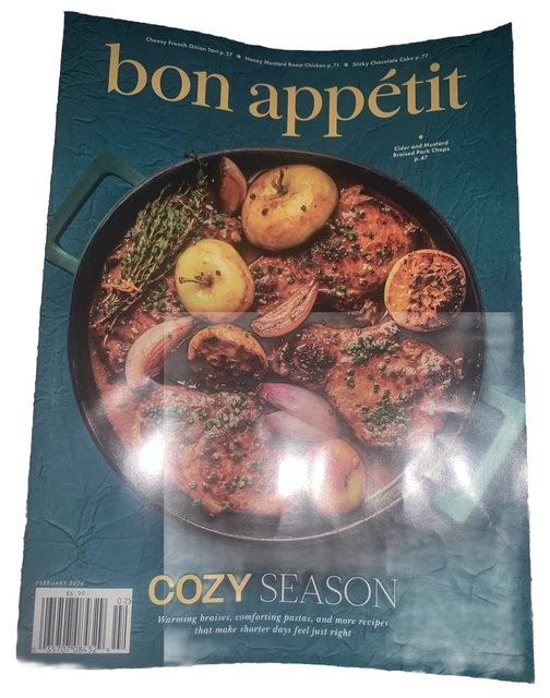 BON APPETIT MAGAZINE February 2024 Cozy Season 9.80 PicClick