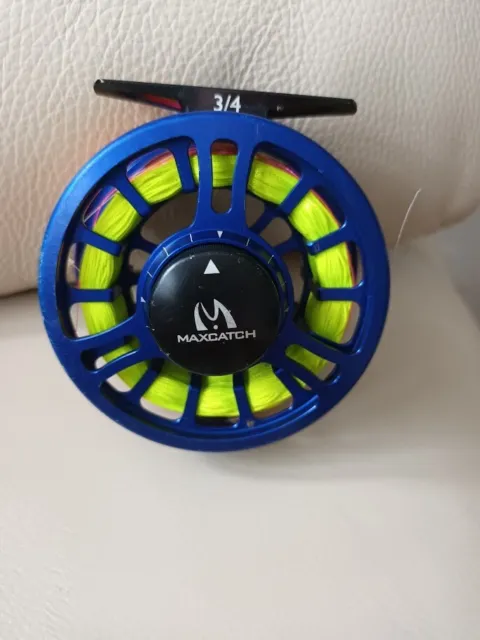 MAXCATCH TAIL FLY Fishing Reel 3/4 5/6 7/8wt Large Arbor waterproof light  Weight £37.20 - PicClick UK
