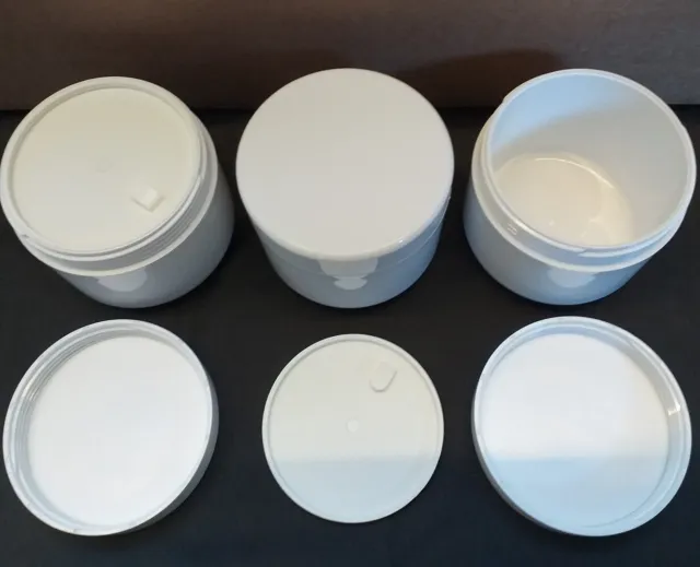 45 x 100g straight sided jar. 70mm neck with shive, white.