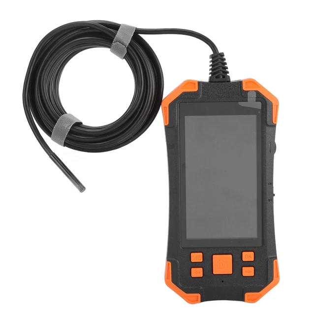 (Arancione) 5,5 mm 1080P endoscopio industriale obiettivo singolo 4,3 pollici schermo LCD IPS IP67