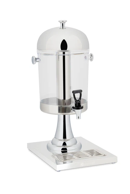 Distributeur De Boissons Professionnel Hakka 8 Litres - Avec Robinet, Pour Jus, Cocktails, Lait - Réservoir Transparent, Bac égouttoir - 2