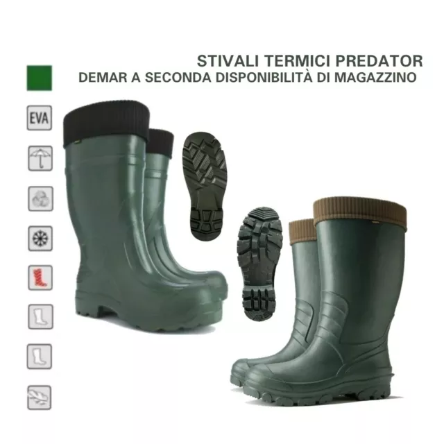 STIVALE 43 DEMAR PREDATOR EVA caccia e pesca ultraleggero invernale -30° estivo