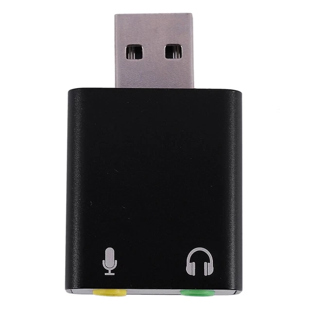 Scheda Audio Esterna USB 7.1 Canali Plug & Play - Sostituto Per PC Windows E Mac Con Ingresso Microfono E Uscita Cuffie - 3
