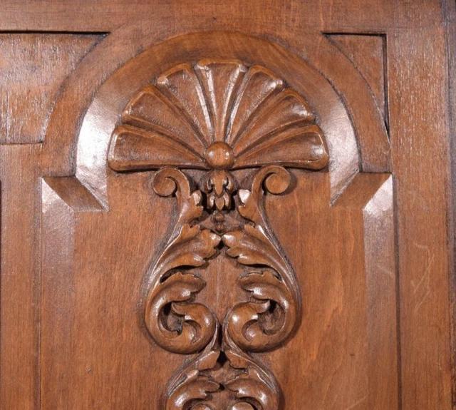 *Pair of Vintage French Carved Architectural Panels/Trim in Solid Wood 10