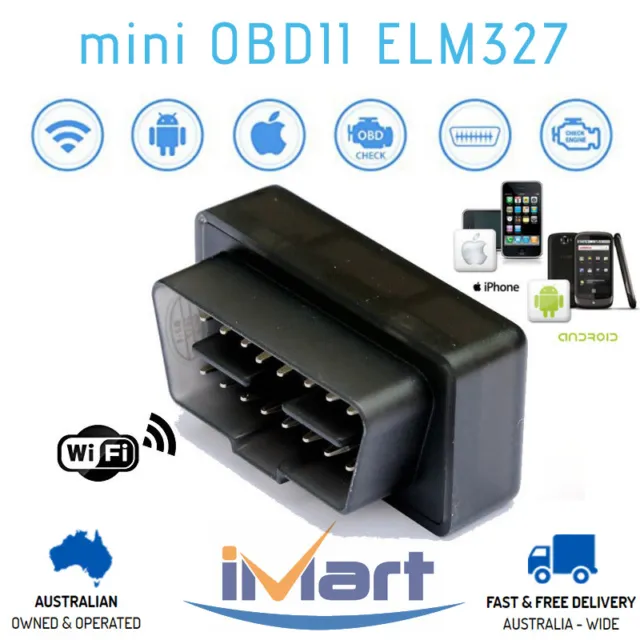 mini ELM327 OBD2 WiFi Car Diagnostic Scanner Tool iPhone Android Fits HOLDEN