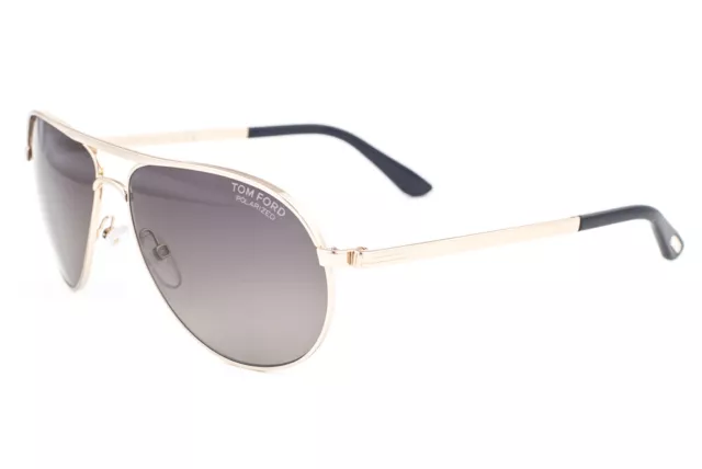 Tom Ford MARKO Rose Gold / Gray Polarized Sunglasses TF144 28D 58mm