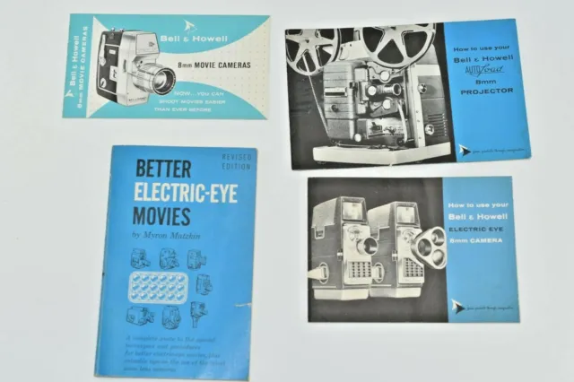 Vintage Bell & Howell Movie Camera Original Instruction Manual Books  Only L3x