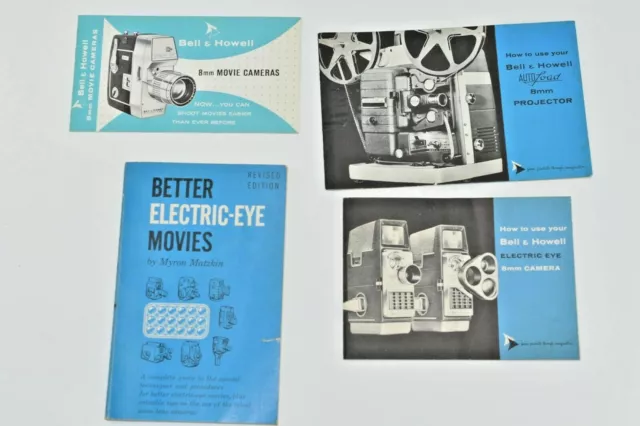 Vintage Bell & Howell Movie Camera Original Instruction Manual Books  Only L3x