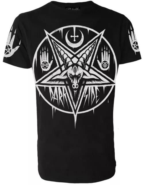 Pentagram Baphomet - T-Shirt, Gothic Satanic, Witchcraft Supernatural, Darkside