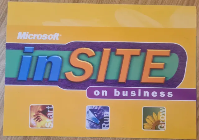Microsoft inSite on Business - Advertising Foldout Brochure (2000's)