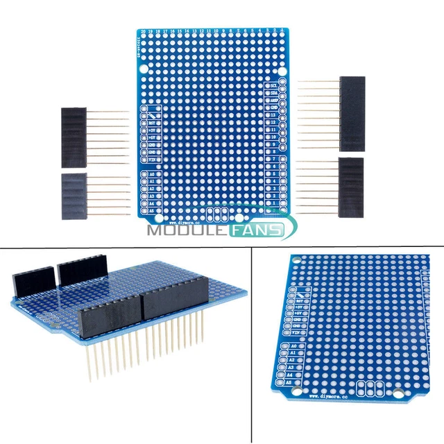 PROTOTYPE PCB FOR Arduino UNO R3 Shield Breadboard DIY Board 2.54mm ...