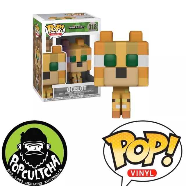 FUNKO POP! Games: Minecraft - OCELOT (318) Collectible Figure - NEW