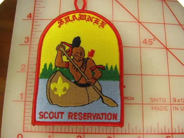 Shawnee Scout Reservation collectible no year canoer patch (b46)