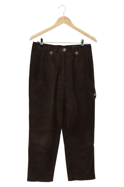 Pantaloni in pelle Alphorn uomo marroni taglia S