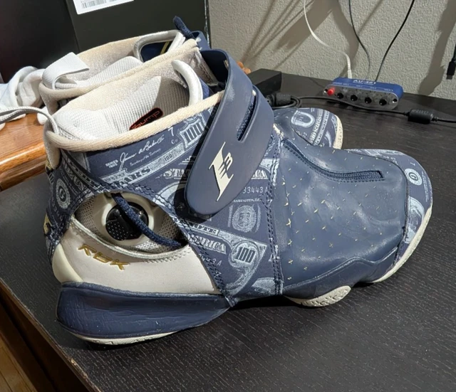 REEBOK ANSWER X Allen Iverson Pump up Blue money print 