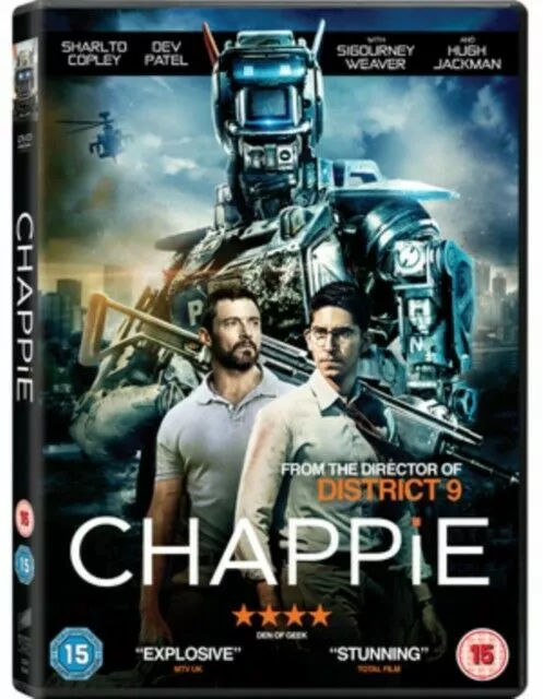 Chappie (DVD, 2015) Sharlto Copley Dev Patel Sci Fi NEW SEALED PAL Region 2