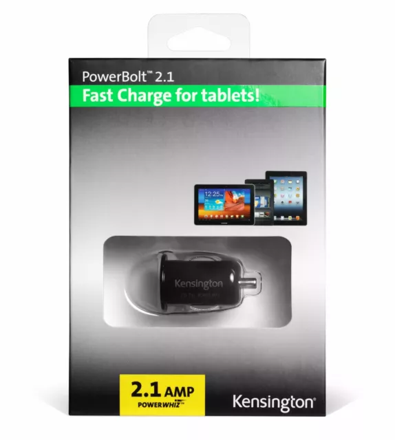 KFZ Ladegerät 2,1 AMP USB Schnellladegerät für Tablet iPad Handys Sat Navs UNIVERSAL