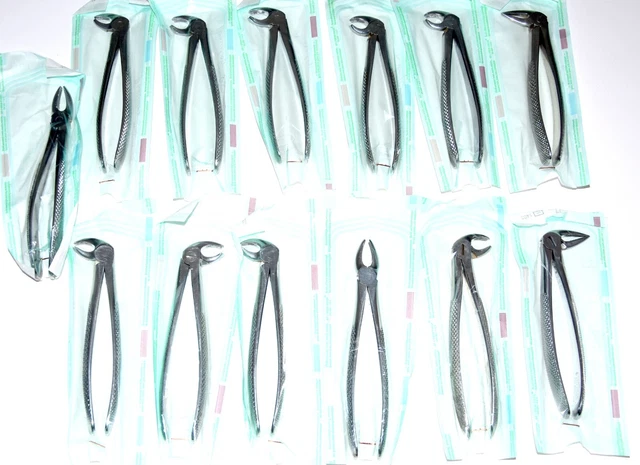 Konvolut   Zahnzangen Dental Instrumente Chirurgische Instrumente 13 Stk