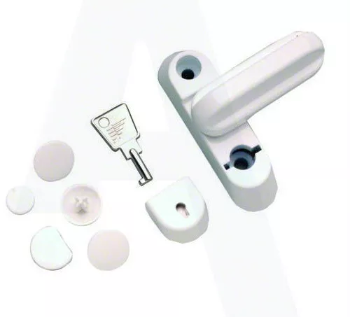 Fab And Fix Q920FF Sash Jammer Stopper with Lock for UPVC Doors & Windows