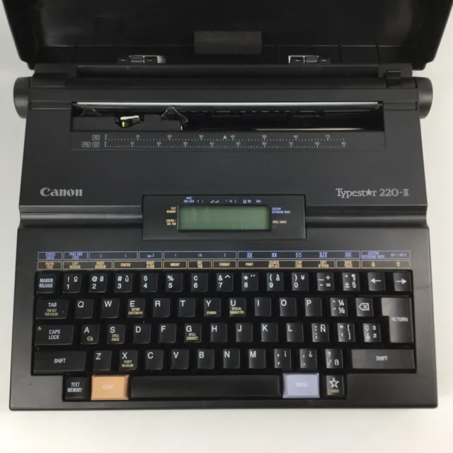 Vintage CANON TYPESTAR 220 II Electric Typewriter Word Processor