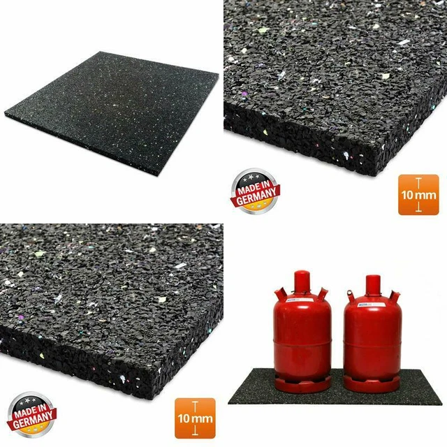Tappeto Antivibrazione Per Lavatrice Casa Pura, Gomma Riciclata 125x100 Cm Spessore 10 Mm, Antiscivolo E Fonoassorbente, Tagliabile Su Misura