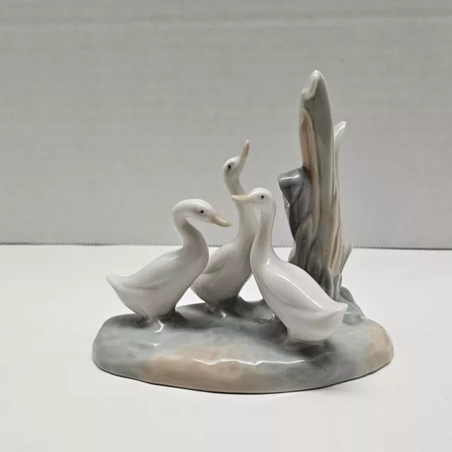 NAO Llardo Daisa 3 Geese Goose Porcelain Sculpture Figurine Made in Spain