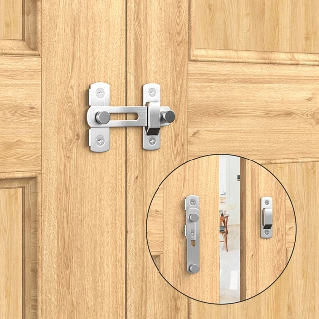 Barn Door Lock Stainless Steel Hasp Latch Sliding Door Buckle Lock 100 × 70mm✅