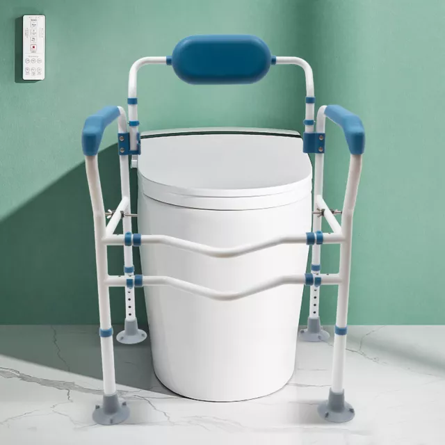 Toilet Frame Safety Support Handrail Steel Frame Medical Aids Elderly Disabled