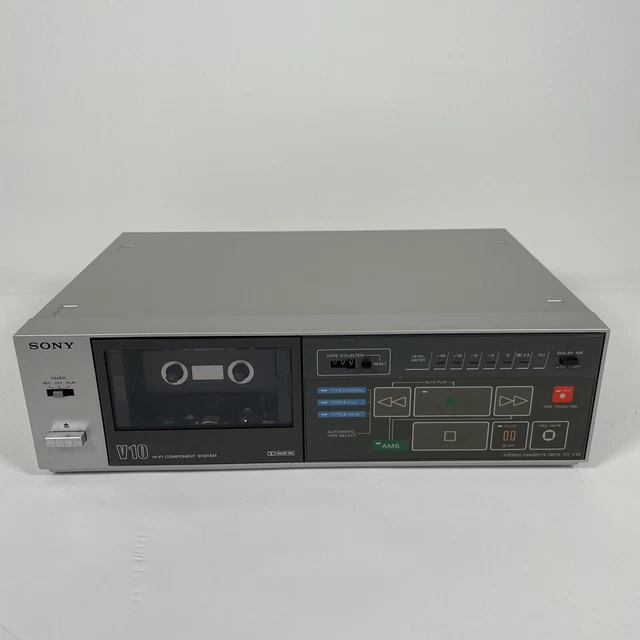 SONY CASETTE DECK TCV10 V10 Hifi Stack Tape Player Silver Spares