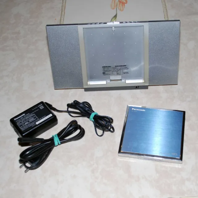 PANASONIC SL-J910 Discman Portable CD MP3 Player +Active Dock Station RARE Japan