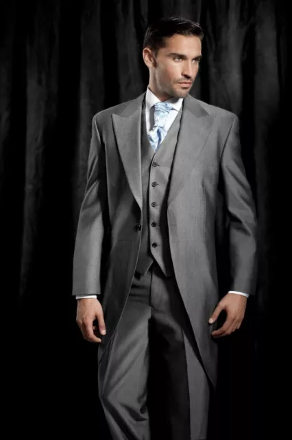 Ascot, Wedding, Formal/Morning Silver Grey Tailcoat - Ex Hire. Many Sizes. VGC