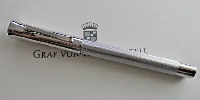 Graf von Faber Castell Füllfederhalter (M) Guilloche, rhodiniert