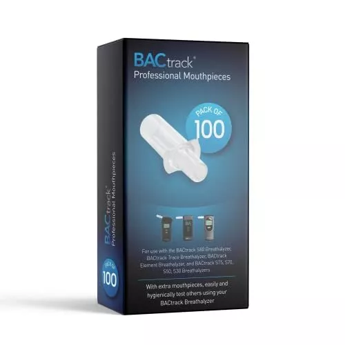 BACtrack Professional Breathalyzer Mouthpieces (100 Count) | Compatible with