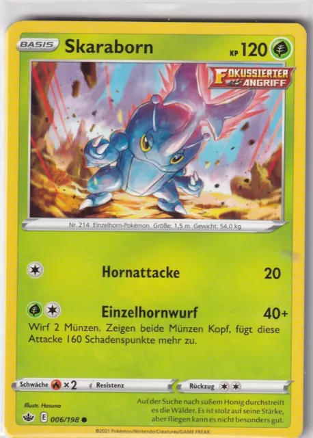 Pokemon Card SWSH06 Creepy Reign No. 6/198 Heracross German