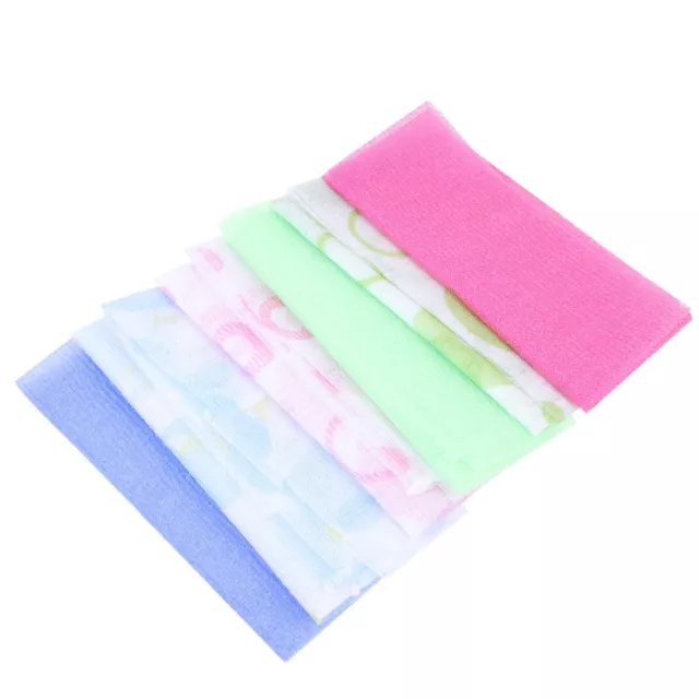 6 Pcs Long Strip Bathing Towel Shower Brush Cloths for Adults Take