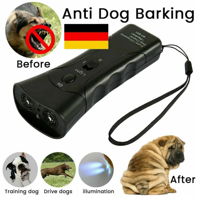 Pet Gentle Ultrasonic Anti-Bell Anti Dog Barking Hundetraining Anti-Bark Safe-DE