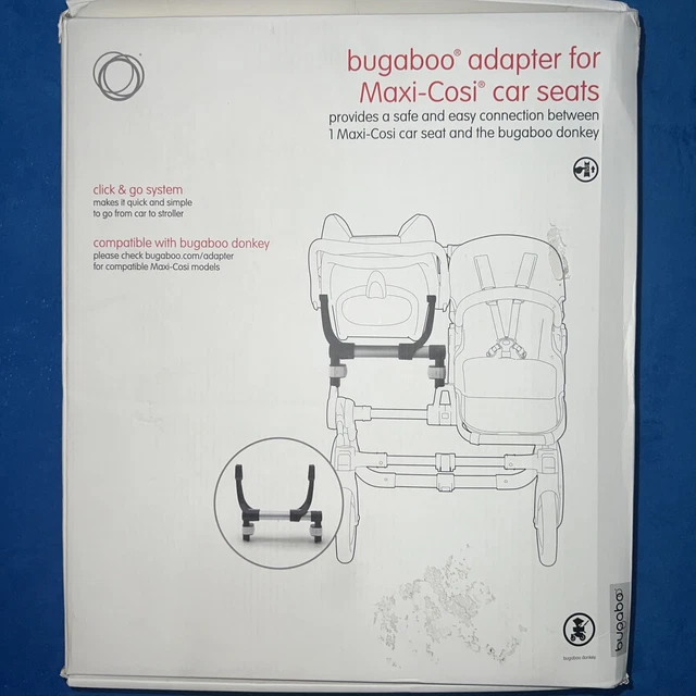 NEW Bugaboo Donkey Adaptor for Maxi-Cosi Car Seats FREE SHIPPING NEW Bugaboo Donkey Adaptor for Maxi-Cosi Car Seats FREE SHIPPING