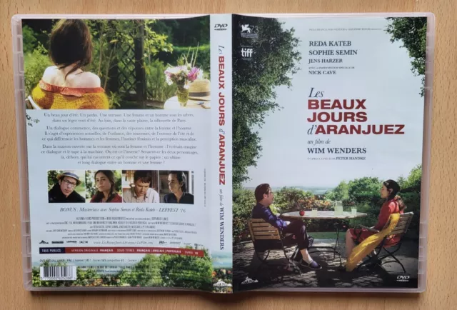 Les Beaux Jours D'aranjuez Dvd Wim Wenders Reda Kateb Sophie Semin Dialogue Été