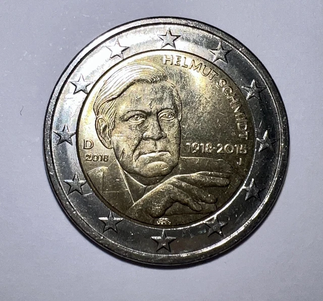 2 Euro Münze Helmut Schmidt 1918 Bis 2015 Wert 2 EURO MÜNZE Sammlerstück Helmut Schmidt D2018 1918 2015 J EUR 2.490,00