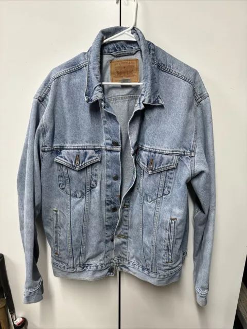 Chaqueta de mezclilla de camionero relajada vintage Levis 70507-0389 talla grande para hombre