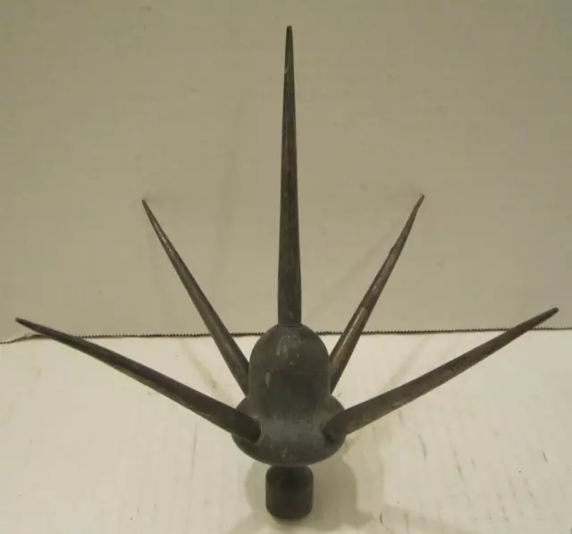 Old Original Acorn Style Lightning Rod Weathervane Tip Top Finial