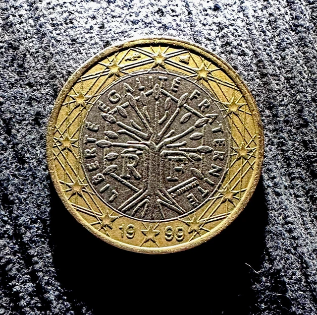 1 Euro Münze Liberte Egalite Fraternite 1999 Fehlprägung Erkennen SEHR SELTEN-1 EURO Münze Fehlprägung 1999 Frankreich Liberté Égalité